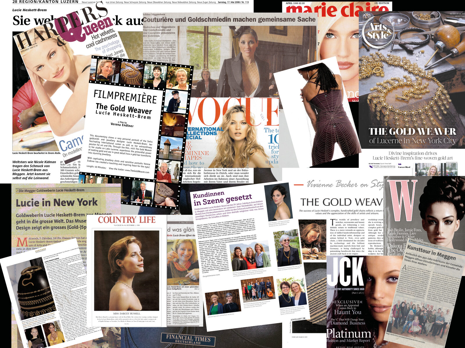 Press coverage of Lucie Heskett-Brem and The Gold Weaver
